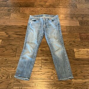7 For All Mankind Josefina Skinny Boyfriend Size 28
